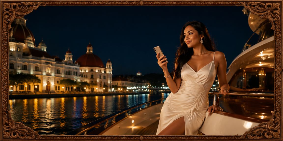 Pengguna Vietnam mengakses casino mobile dengan antarmuka modern dan tampilan festival malam